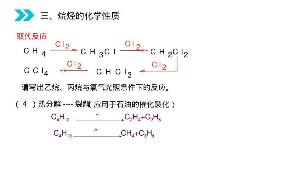 人教版高二化学选修五《脂肪烃》PPT课件(第2.1.1课时)9