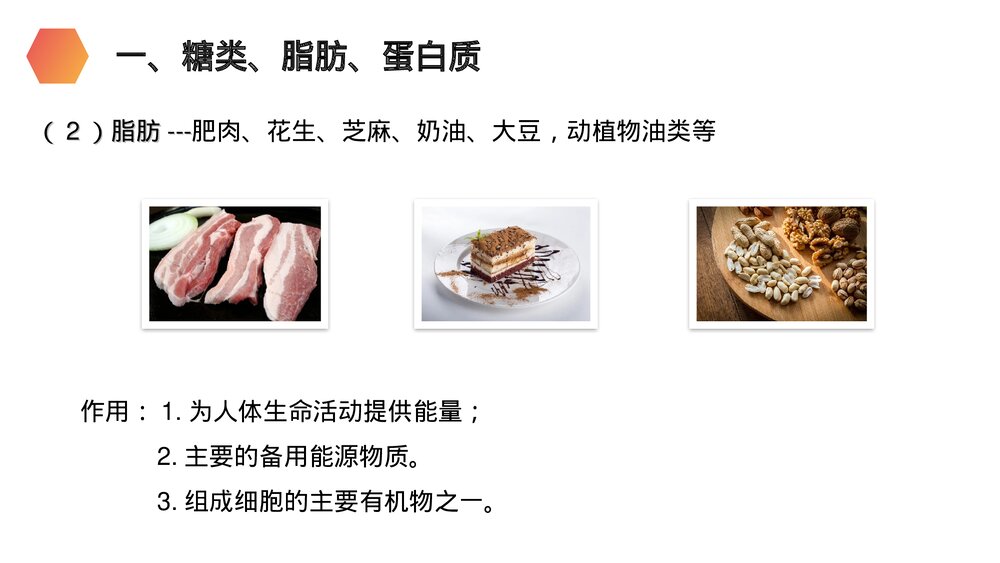 人教版生物七年级初一下册《食物中的营养物质》PPT课件7