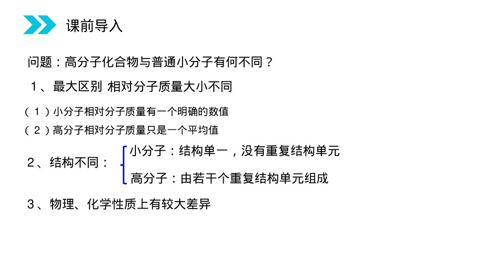人教版高二化学选修五《合成有机高分子化合物》PPT课件(第5.1课时)3