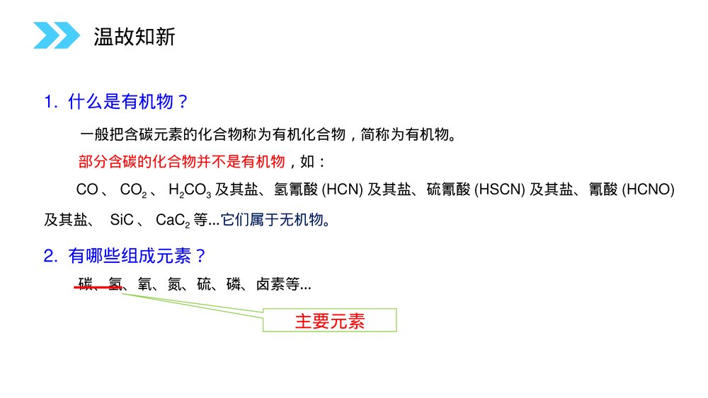 人教版高二化学选修五《有机化合物的分类》PPT课件(第1.1课时)4