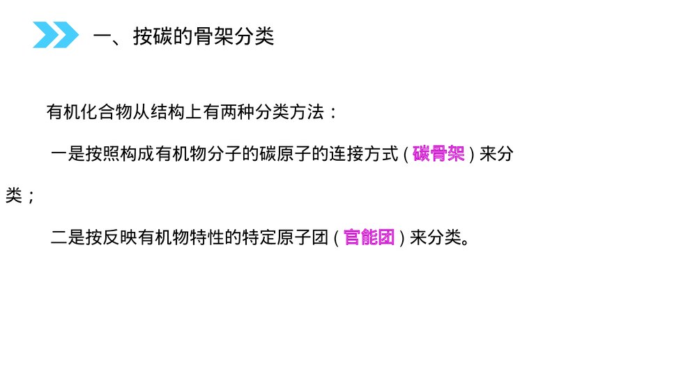 人教版高二化学选修五《有机化合物的分类》PPT课件(第1.1课时)6