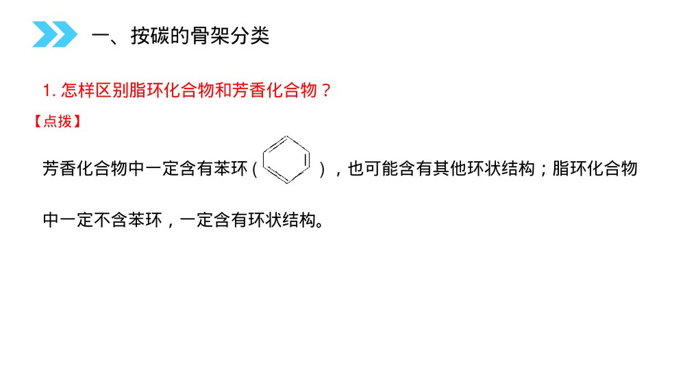 人教版高二化学选修五《有机化合物的分类》PPT课件(第1.1课时)10