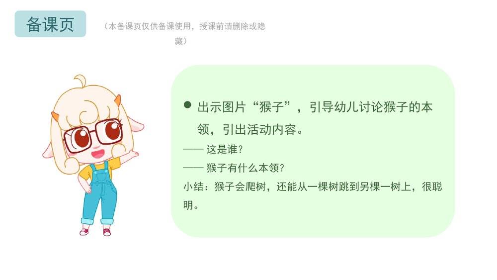 《猴子学样》幼儿园中班语言教育主题PPT课件下载(含word教案)2