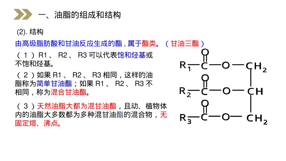 人教版高二化学选修五《油脂》PPT课件(第4.1课时)4