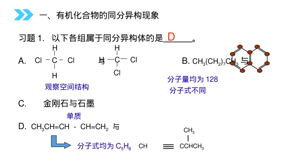 人教版高二化学选修五《同分异构体》PPT课件(第1.2.2课时)5
