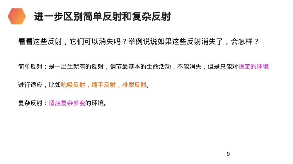 人教版生物七年级初一下册《神经调节的基本方式》PPT课件9