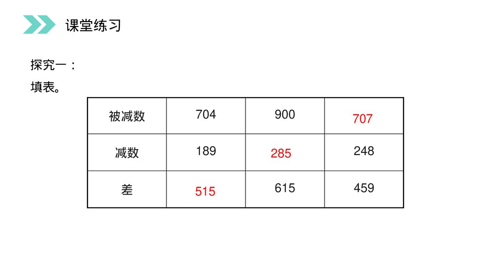 人教版小学数学三年级上册《被减数中间、末尾有0的减法》PPT课件(第4.5课时)8