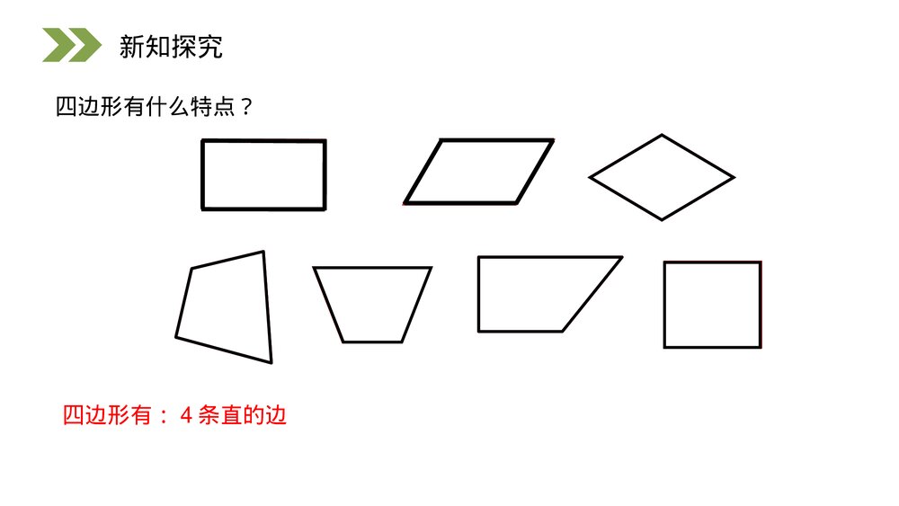 人教版小学数学三年级上册《认识四边形》PPT课件(第7.1课时)4