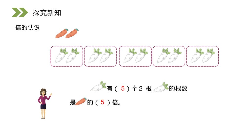 人教版小学数学三年级上册《倍的认识》PPT课件(第5.1课时)5
