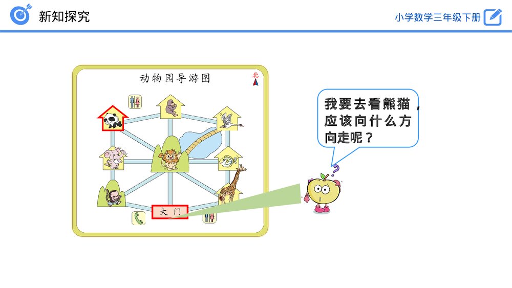 小学数学三年级下册《认识简单的路线图》PPT课件(第1.4课时)9