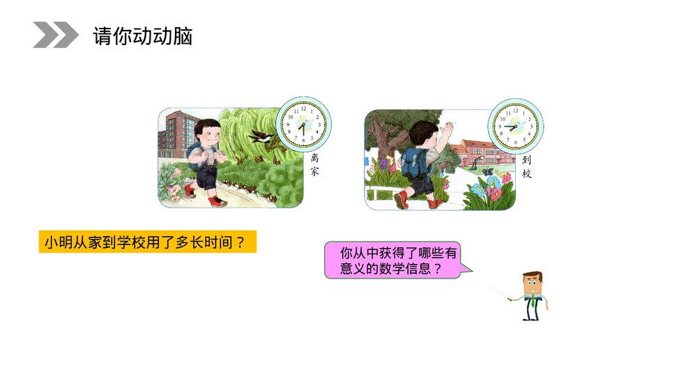 人教版小学数学三年级上册《时间的计算》PPT课件(第1.2课时)4