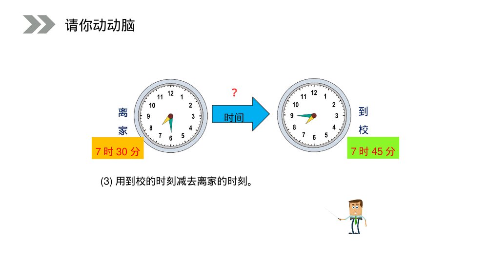 人教版小学数学三年级上册《时间的计算》PPT课件(第1.2课时)9