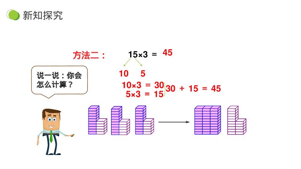小学数学三年级下册《两、三位数乘一位数口算》PPT课件(第4.1.1课时)8
