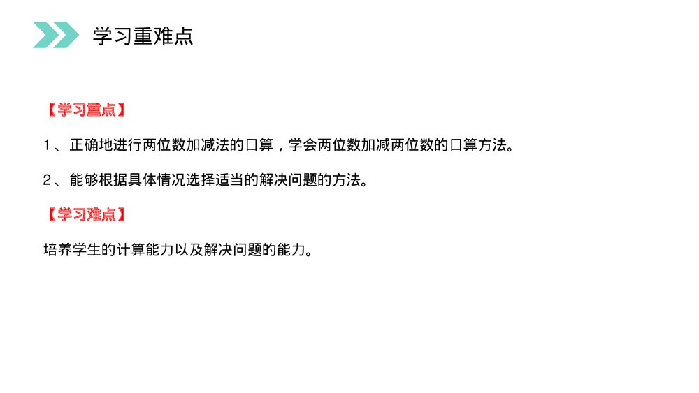 人教版小学数学三年级上册《口算两位数加减两位数》PPT课件(第2.1课时)3