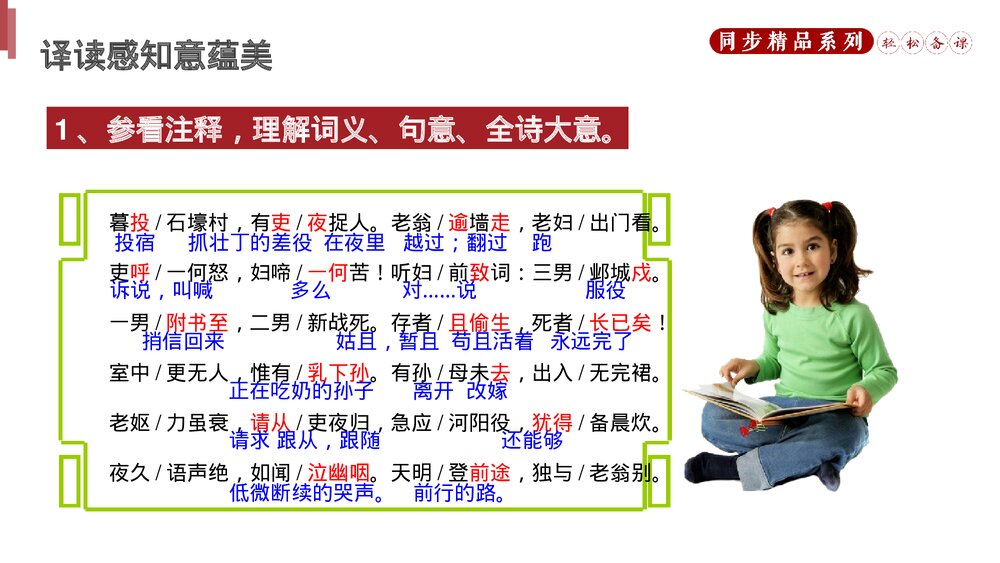人教版八年级语文下册《石壕吏》PPT课件8