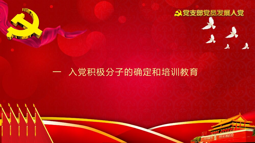 党支部党员发展入党培训党员汇报入党PPT课件3