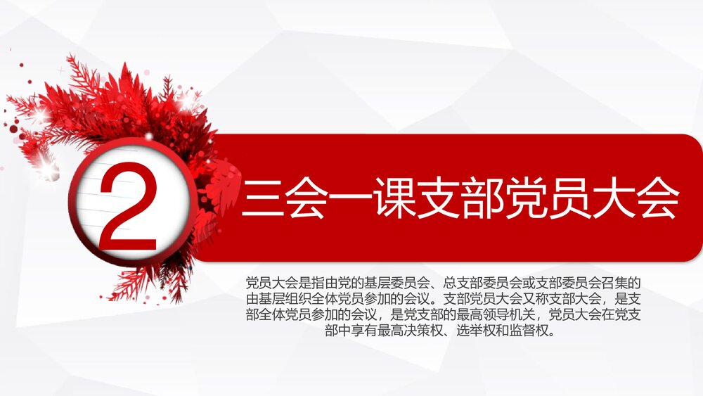《三会一课》基层党支部党建工作PPT课件下载(共32页)8