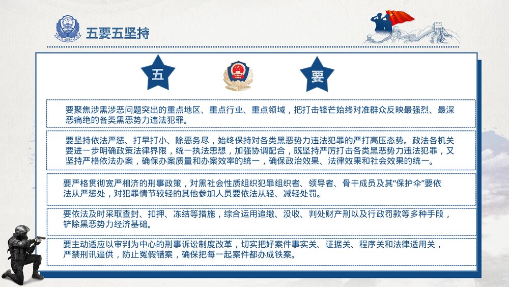 亮剑行动扫黑除恶宣传行动PPT课件下载7