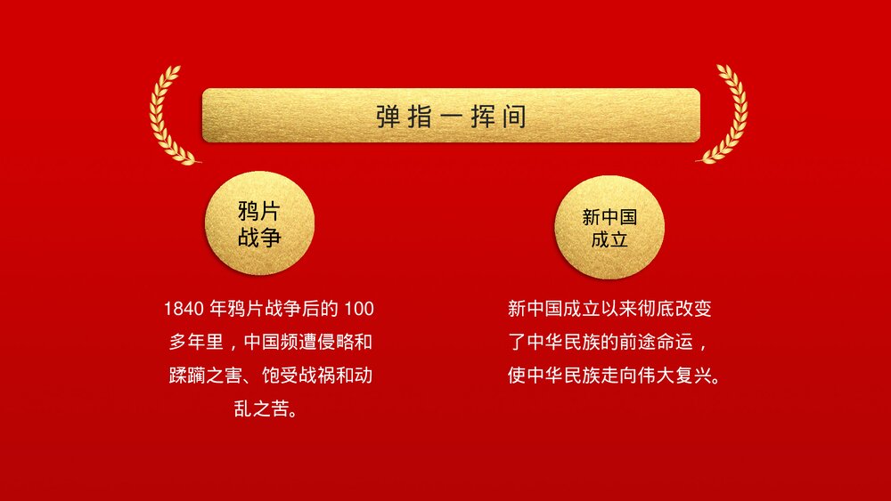 红色喜庆我爱你中国·国庆节主题PPT课件下载5