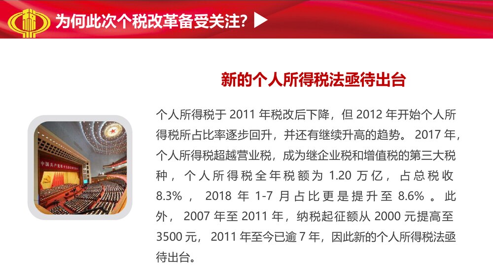 个税改革解读十三届人大五次会议通过修改个人所得税法解读PPT课件5