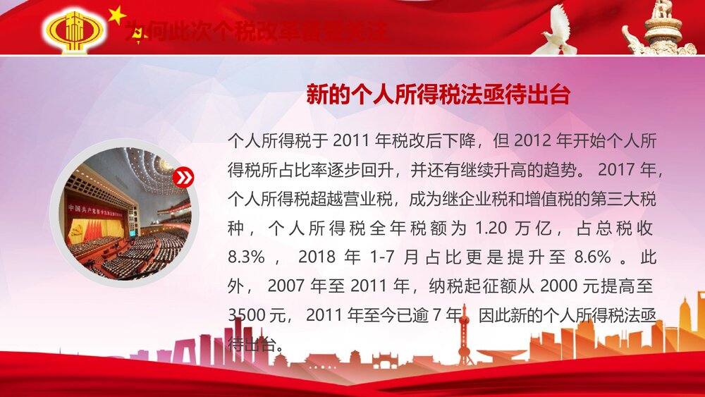 《个税改革解读》政府工作汇报PPT课件下载5