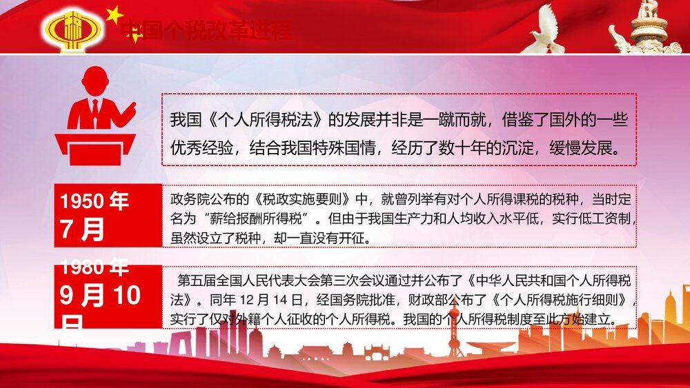 《个税改革解读》政府工作汇报PPT课件下载10