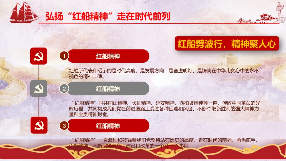 《弘扬红船精神走在时代前列》党课PPT课件下载8
