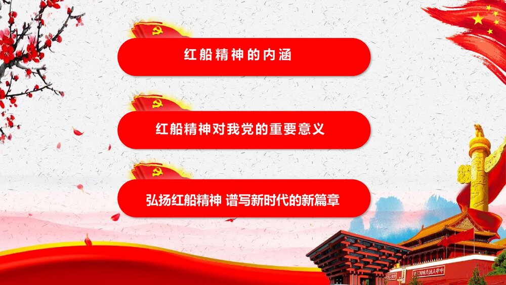 宣传学习红船再出发精神PPT课件下载3