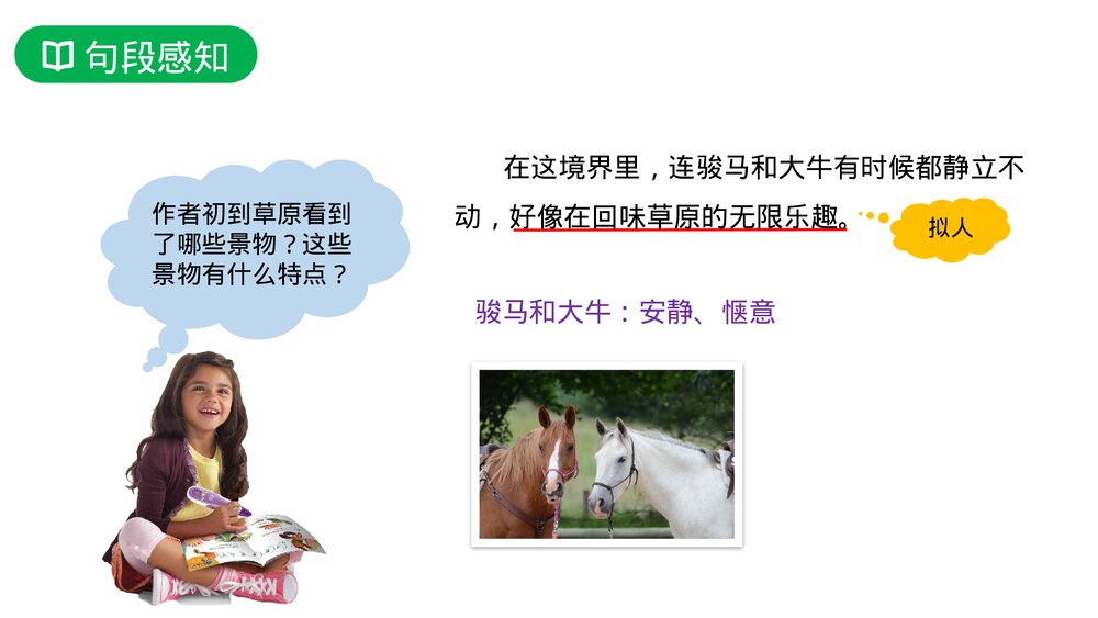 人教版六年级语文上册《草原》PPT课件9