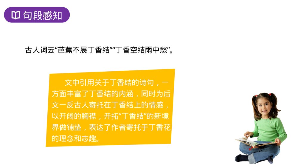 人教版六年级语文上册《丁香结》PPT课件10