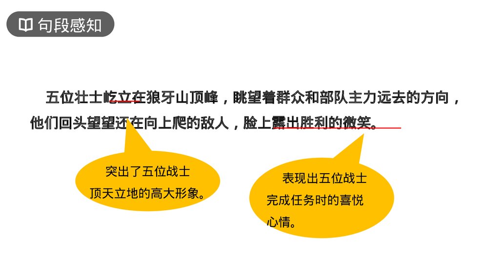 人教版六年级语文上册《狼牙山五壮士》PPT课件10