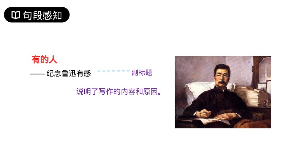 人教版六年级语文上册《有的人》PPT课件6