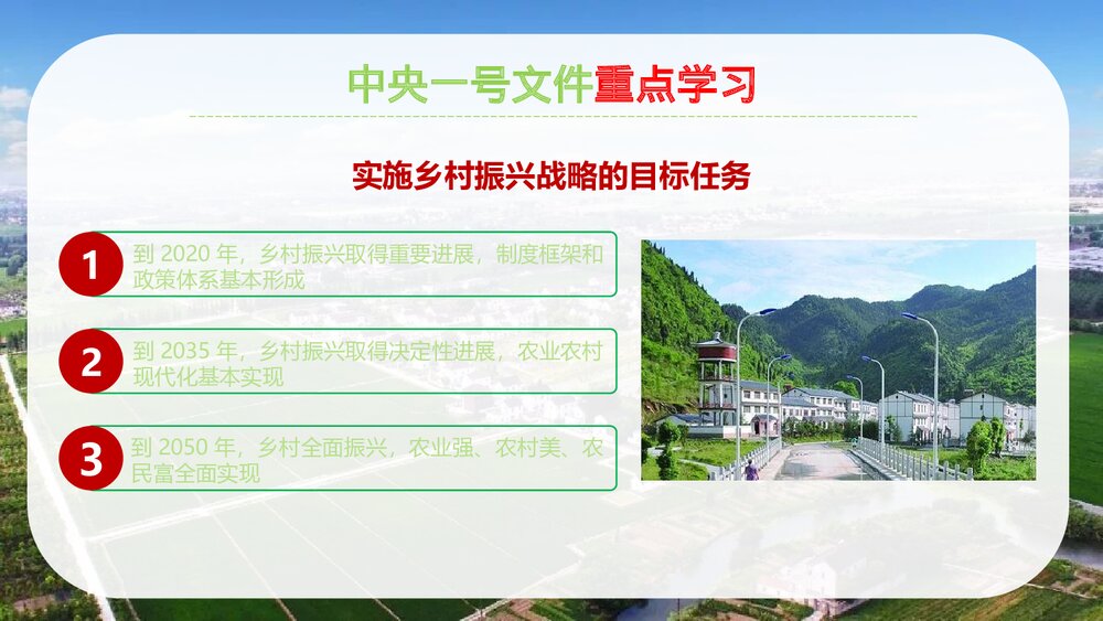 中央一号文件全面部署实施乡村振兴战略PPT课件下载9