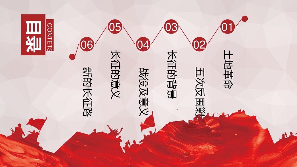 长征精神教育主题PPT课件下载2