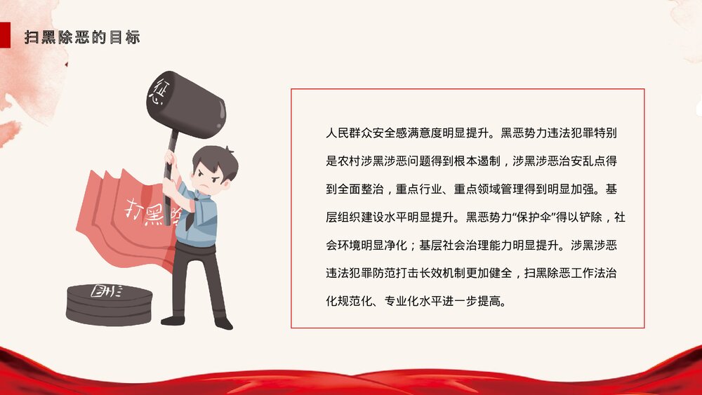 《扫黑除恶建设和谐社会》专题教育PPT课件6
