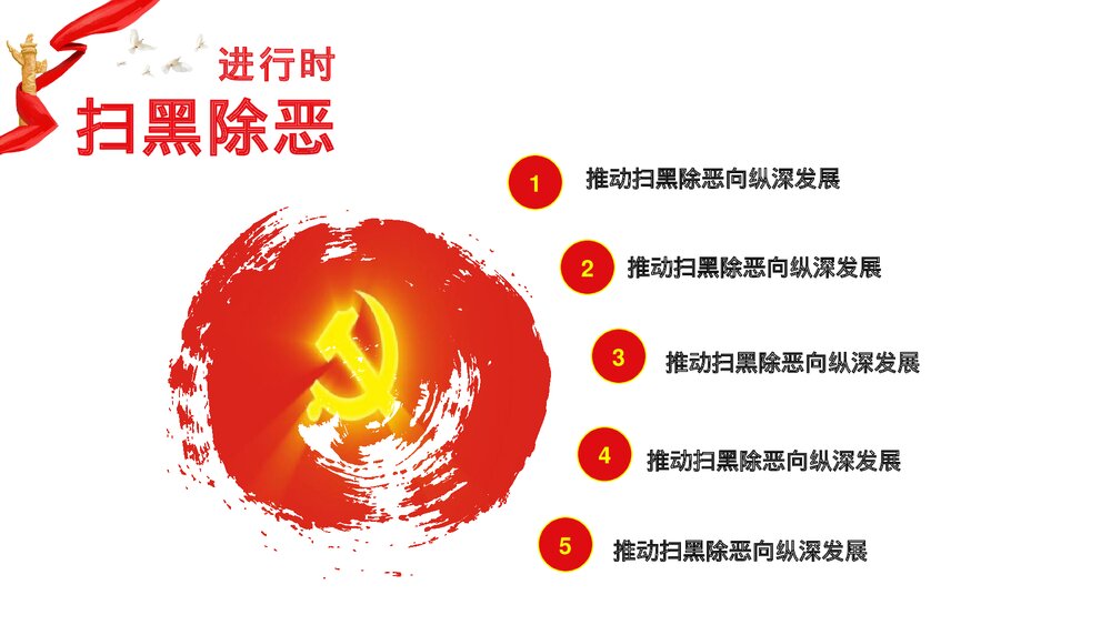 扫黑除恶弘扬正义维护稳定PPT下载7