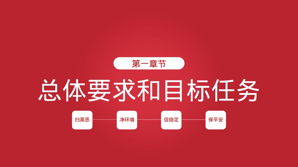 重拳出击扫黑除恶专项斗争主题PPT课件下载4