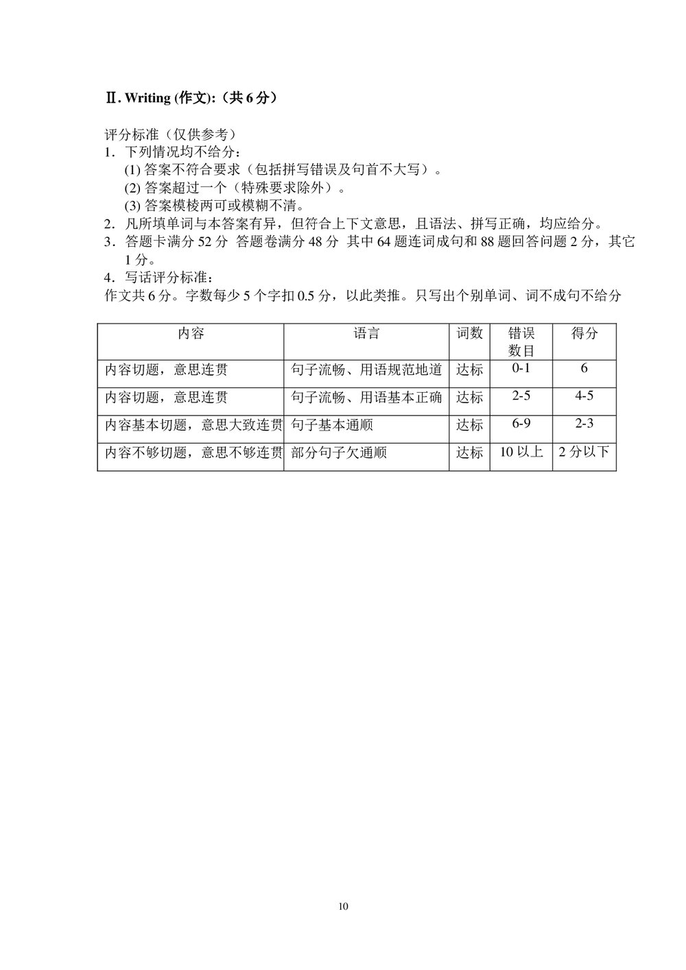 上海市静安区2020-2021学年六年级上学期期末考试英语试卷+( 答案word版)10