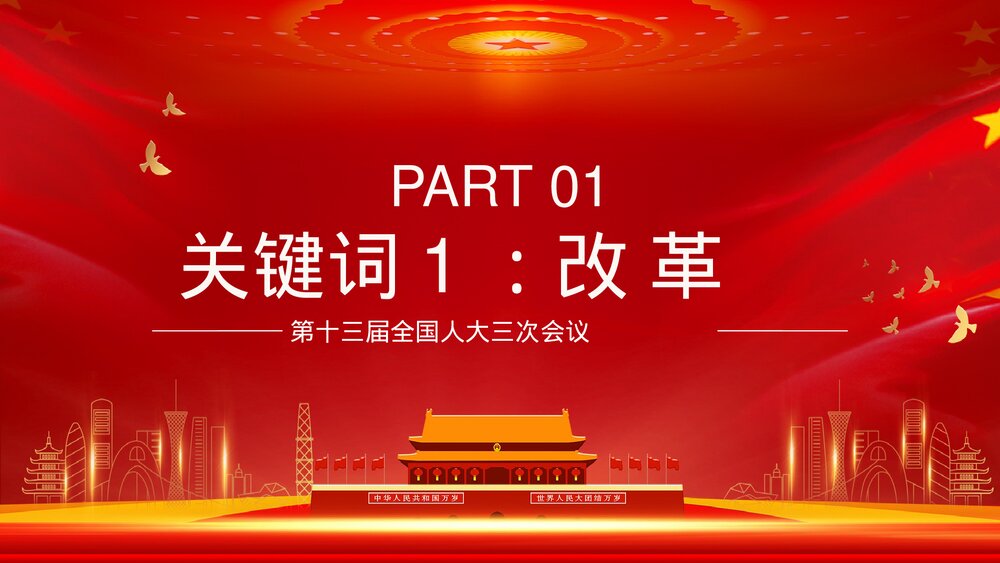 全国两会热点解读主题内容PPT课件下载3