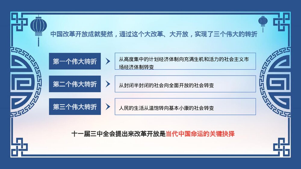 纪念改革开放45周年PPT课件下载9