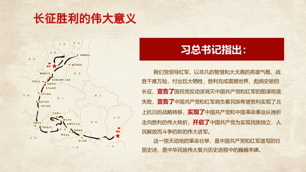 弘扬伟大长征精神·纪念长征胜利XX周年PPT课件下载5
