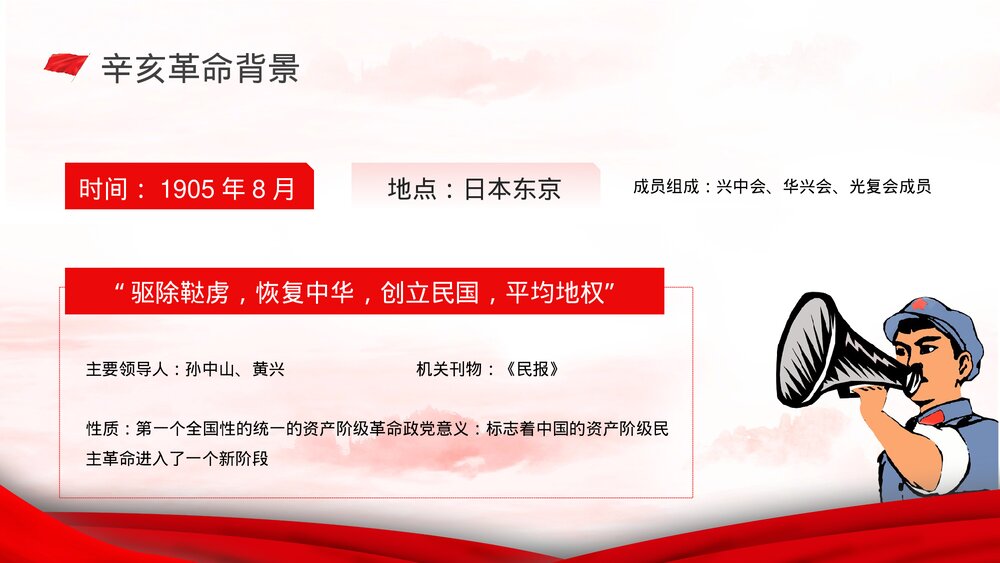 辛亥革命111周年纪念日知识专题讲座PPT课件7