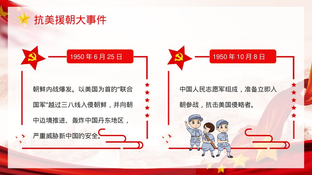 《抗美援朝纪念日》爱国教育宣传专题讲座PPT课件下载6