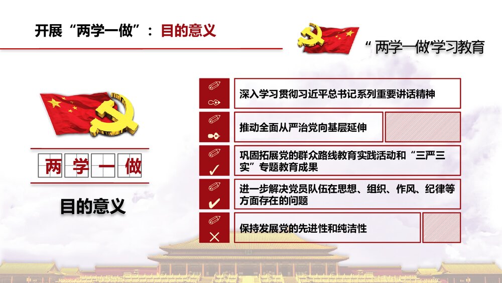 《两学一做》中国共产党党员党章党规学习PPT课件下载8