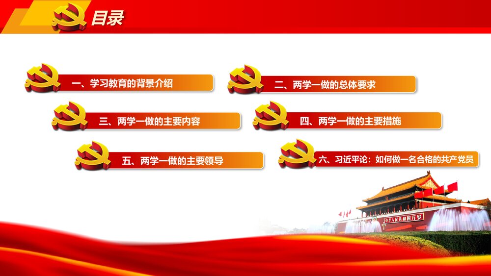 全体党员开展《两学一做》学习教育全套实用精讲解读PPT课件3