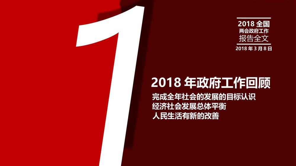 全国两会政府工作报告全文PPT课件下载3