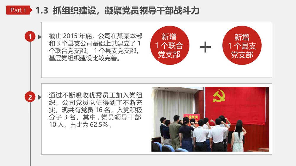 基层党建党委党支部工作汇报PPT课件下载9