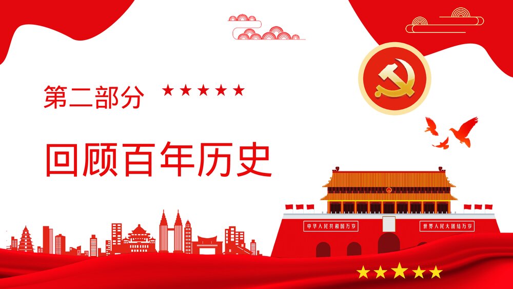 建党102周年百年庆祝大会讲话精神解读知识培训PPT课件8