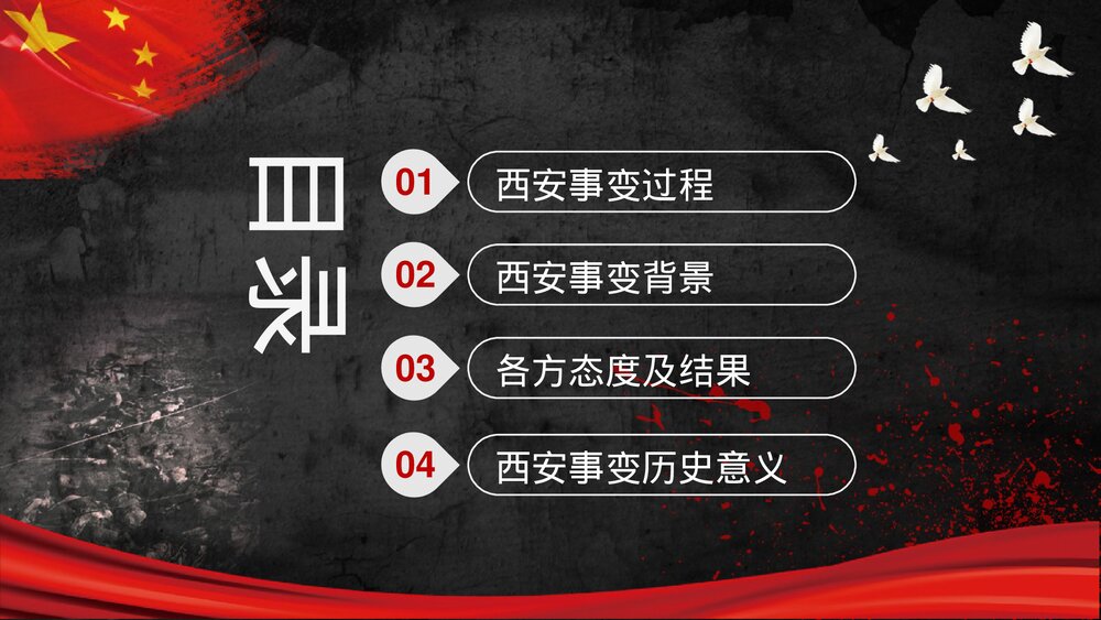 党政风纪念西安事变爱国教育PPT课件下载2