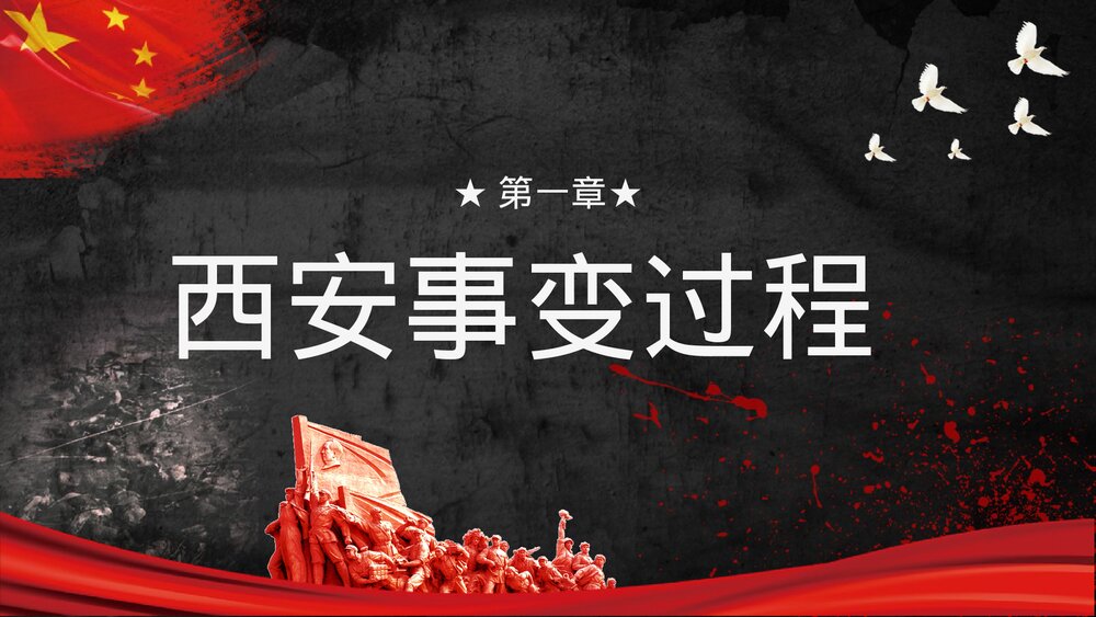 党政风纪念西安事变爱国教育PPT课件下载3